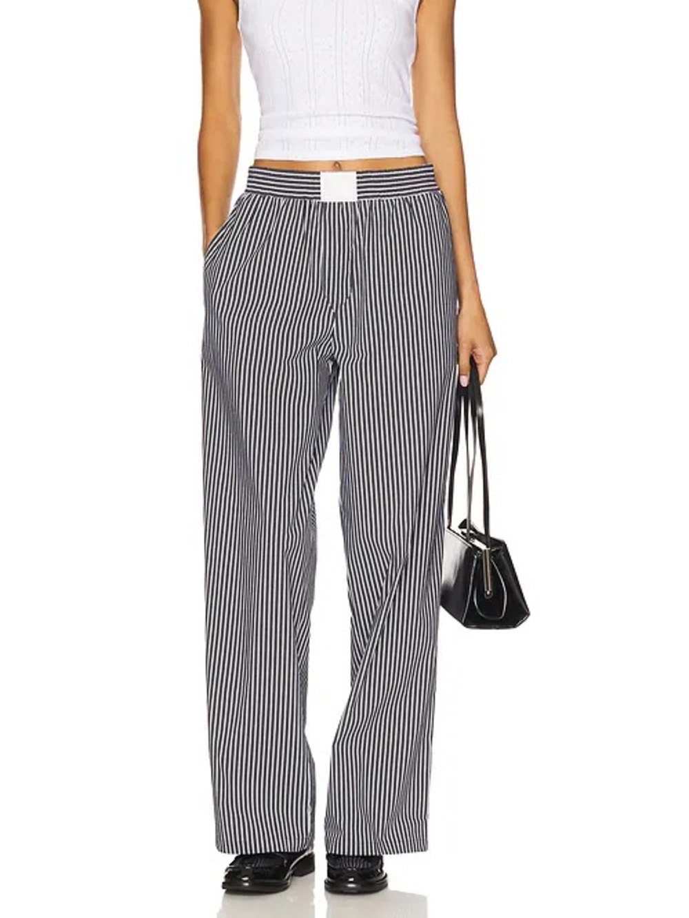 LIONESS Cobain Pant in Onyx Stripe - size small